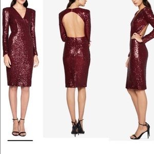 Fame & Partners Red Sequin Dress size 4 BRAND NEW